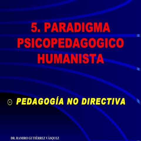 Paradigma Psicodidactico Humanista