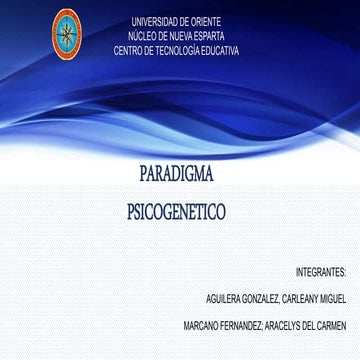Paradigma psicogenetico