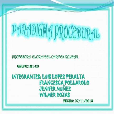 Paradigmas programacion