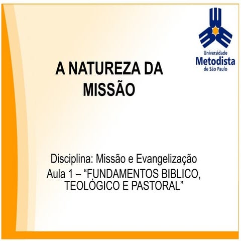 Missio Dei: A Natureza da Missão