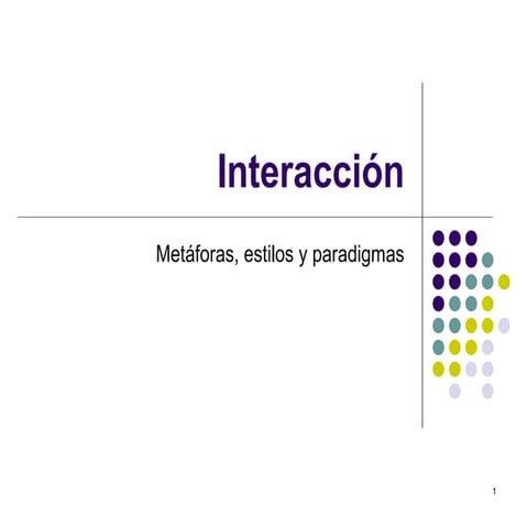 Paradigmas de interacción