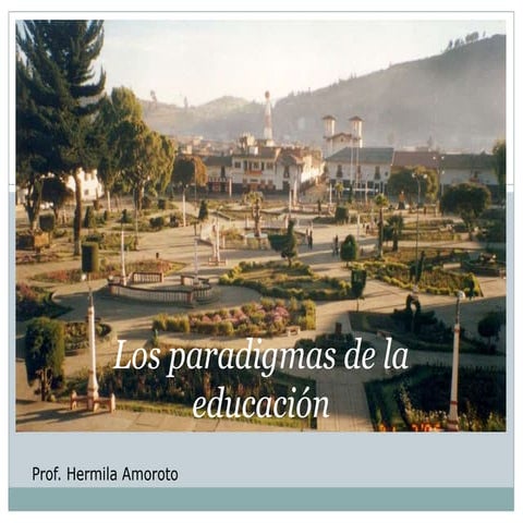 Paradigmas de la educacion