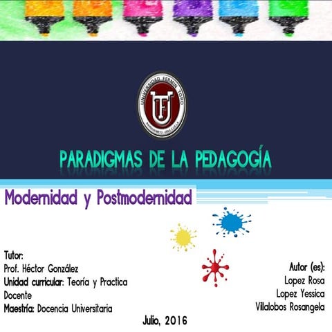 Paradigmas de la pedagogia