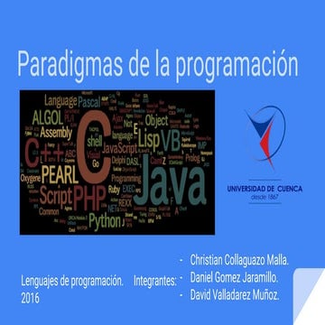 Paradigmas de la programación 