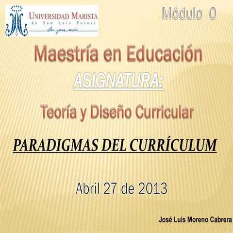 Paradigmas del currículum pdf