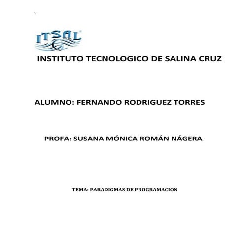 Paradigmas de programación