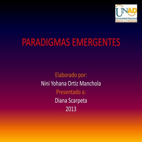 Paradigmas emergentes