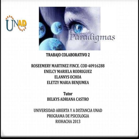 Paradigmas emergentes.