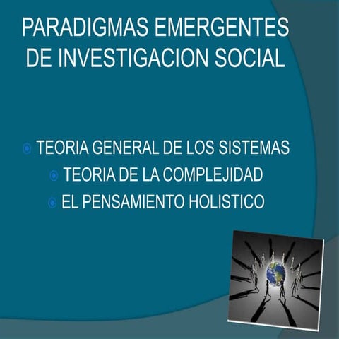 Paradigmas emergentes 