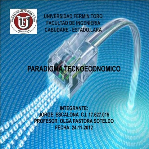 Paradigma tecnoeconomico