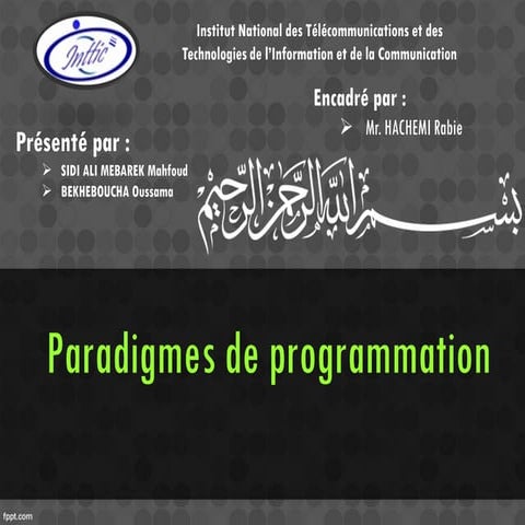 Paradigmes de Programmation