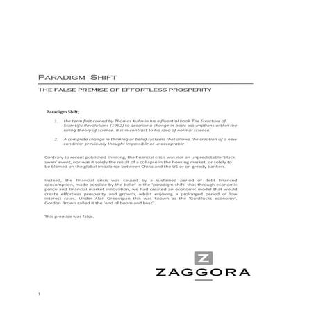 The False Premise of Policymakers That Was The Engine of The Financial Crisis