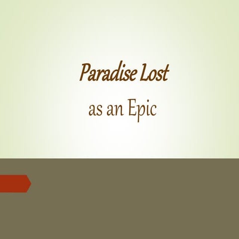 Paradise lost