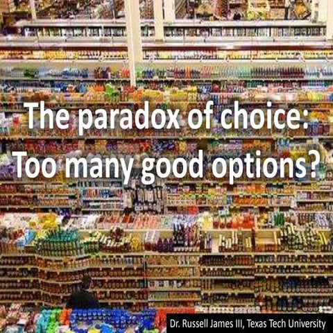 Paradox Of Choice