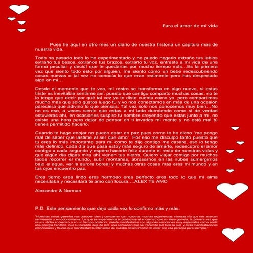 Para el amor de mi vida | PDF