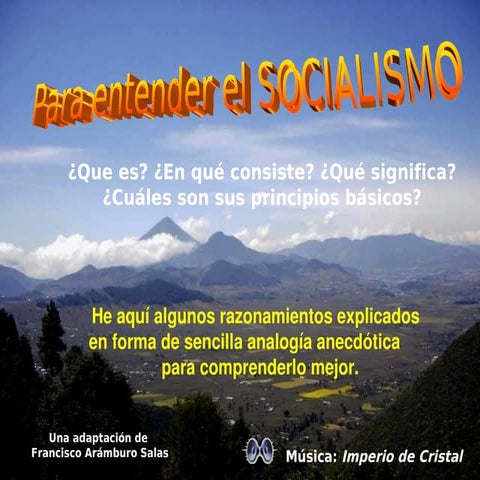 Ejercicio para entender el Socialismo