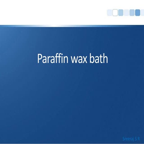 Paraffin Wax Bath