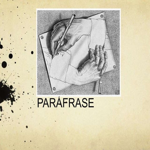 Paráfrase | PPT