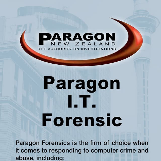 Paragon insert   i.t. forensic