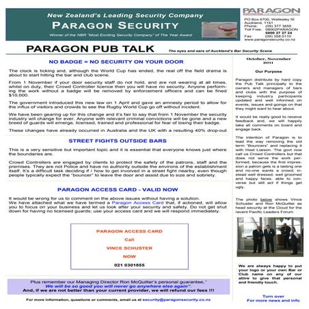 Paragon insert incident training | PDF