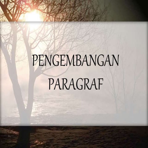 Pengembangan Paragraf
