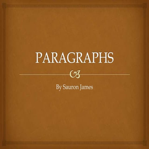 Types of Paragraphs