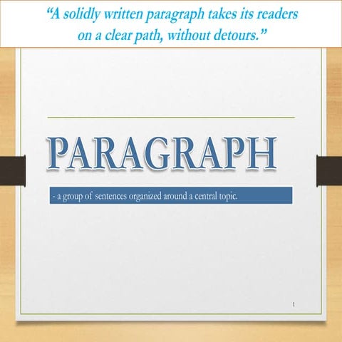 Paragraphs