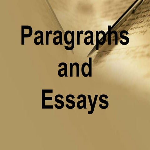Parts of an Essay | PPTX