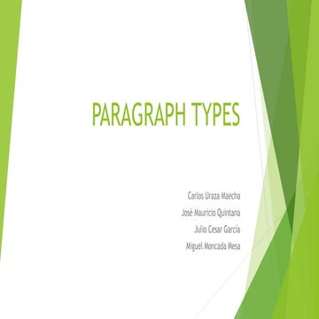 Paragraph types