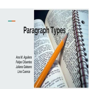 Paragraph types
