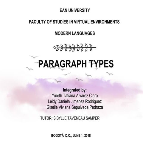 Paragraph types. le vi-ta's team