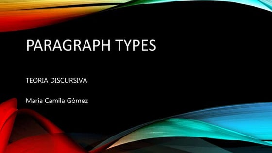 TYPES OF PARAGRAPH | PPT
