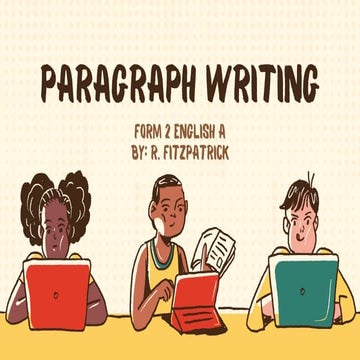 Writing a Paragraph | PPTX