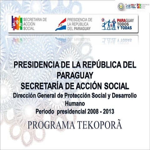 Paraguay - Programa Tekopora
