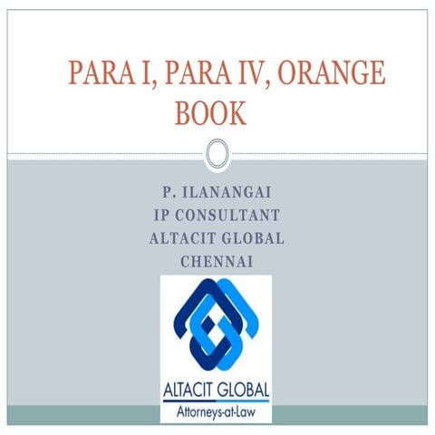 Para i iv orange book