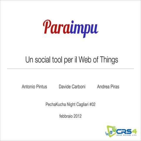 Paraimpu PechaKucha Night Cagliari #02