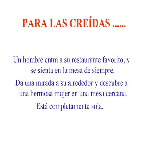 Para Las Creidas