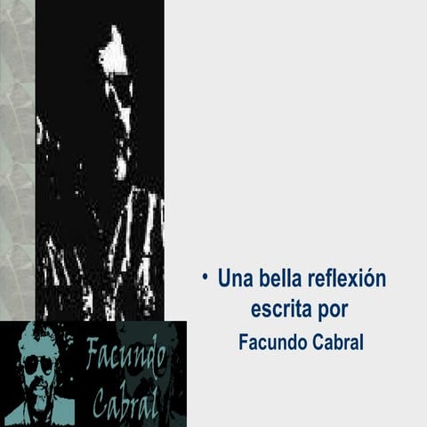 Reflexion de Facundo Cabral | PPS