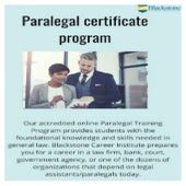 Register for Paralegal certificate program