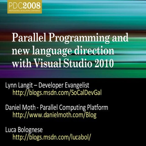 Parallel Programming and F# | PPT
