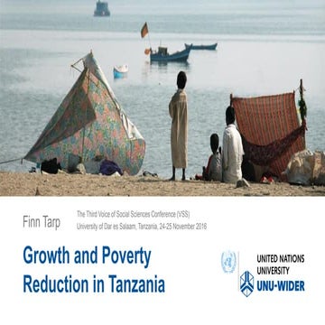 Parallel: Growth and Poverty Reduction in Tanzania