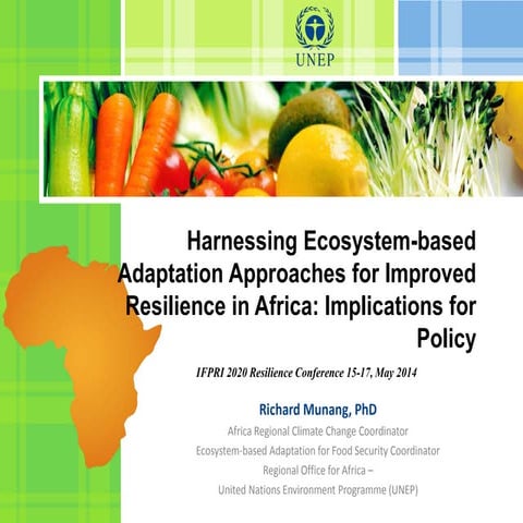 Harnessing Ecosystem-Based Adaptation Approaches for Improved Resilience