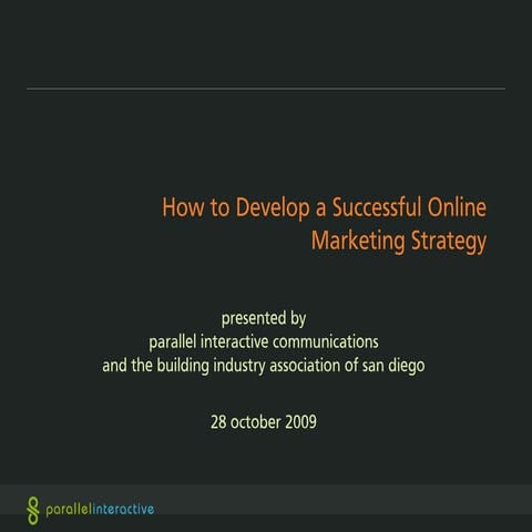 How to Develop a Successful Online Marketing Strategy
