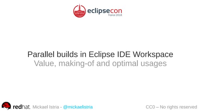 Parallel builds in Eclipse IDE workspace