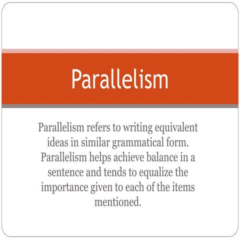 Parallelism ppt | PPT