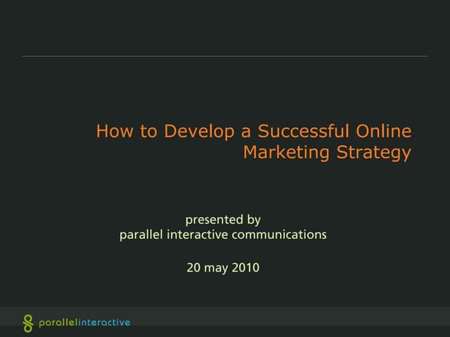 TechAmerica :: How to Develop an Effective Online Marketing Strategy