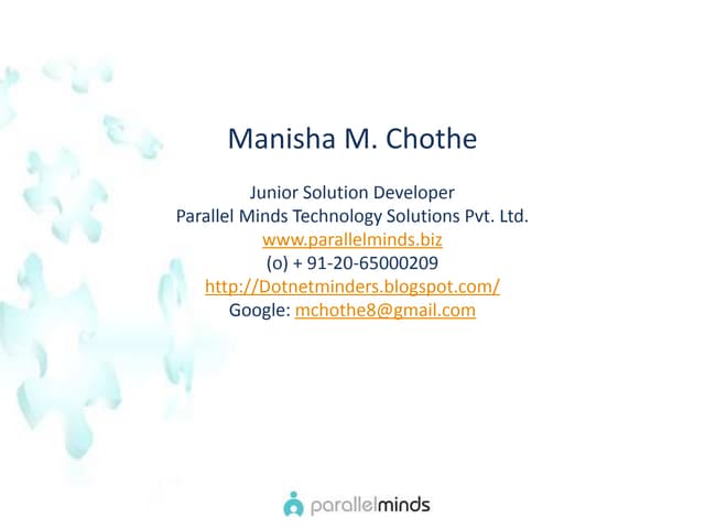 Parallelminds.web partdemo1
