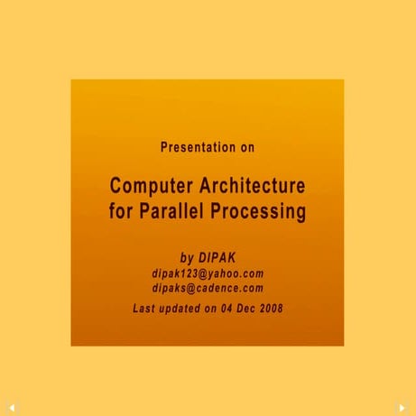 Computer Architecture for Parallel Processing | PDF | Computing ...