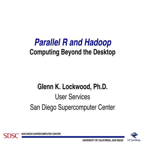 Parallel R and Hadoop