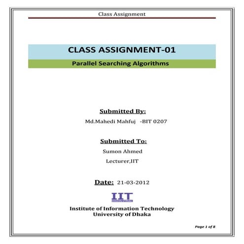 Parallel search | PDF